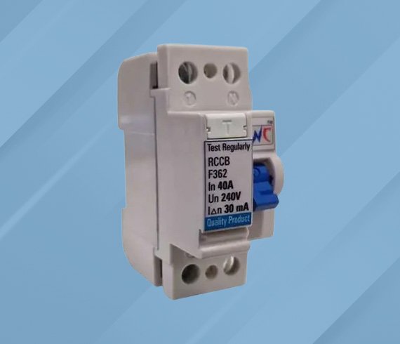 RCCB 40 Amp 30mA. 2 Pole