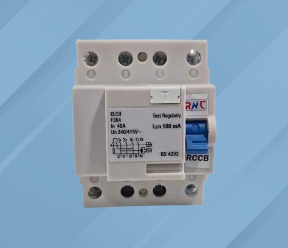RCCB 40 Amp 100 mAmp RSEM 400 MCB