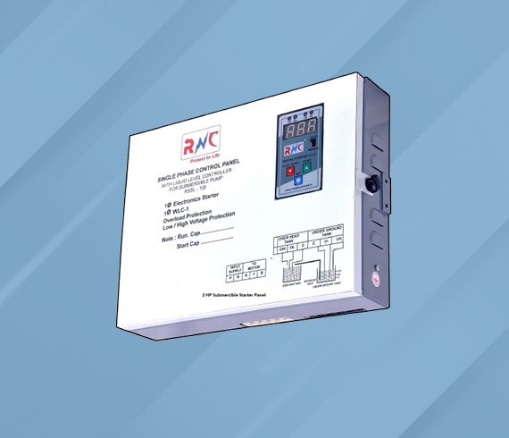 Single Phase Digital Auto Submersible Control Panel with
Dry run +Water Level Controller+ CYC Timer 2HP